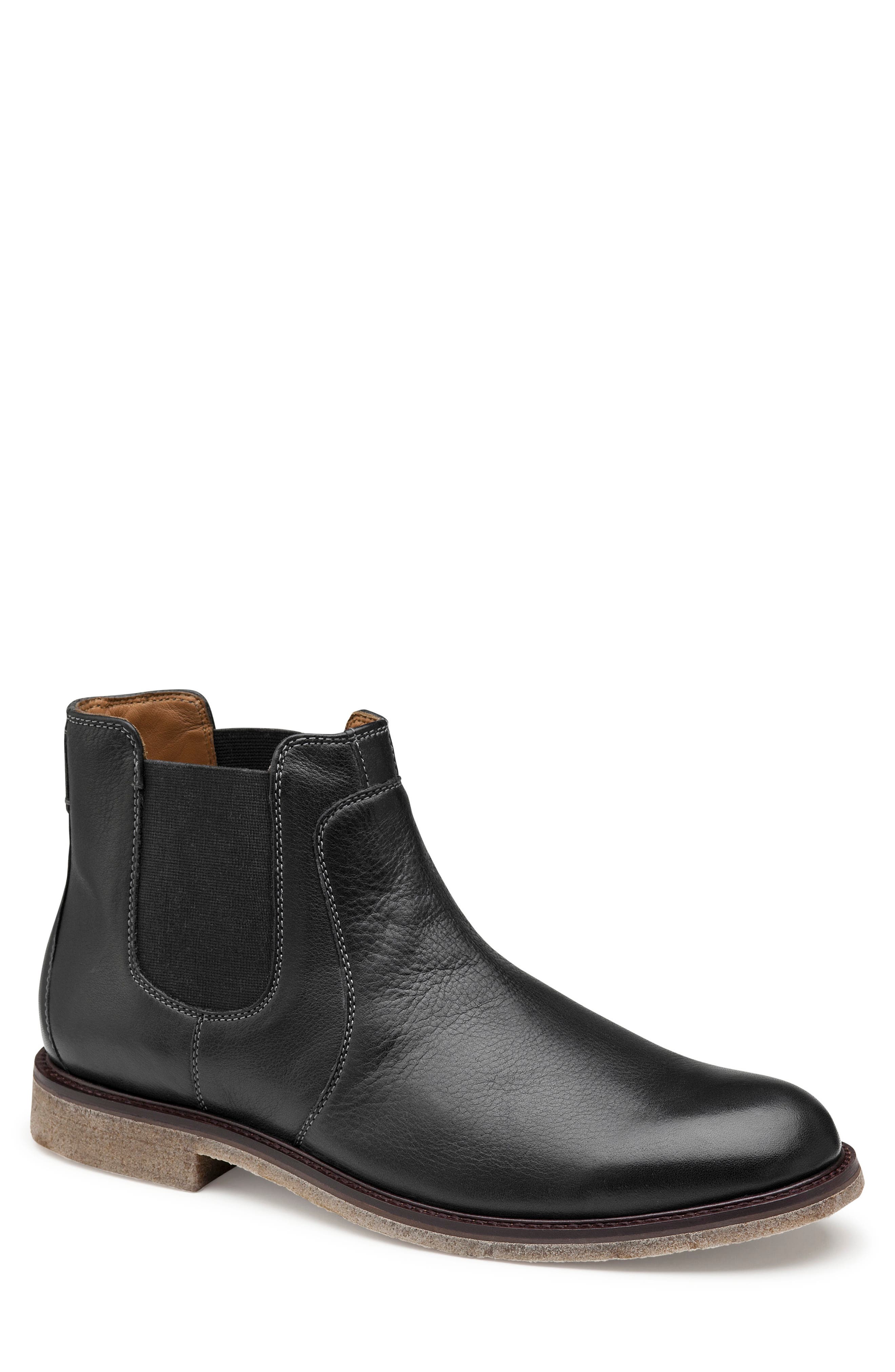 592581 MS50 Men's Shoes Size 12 M Black Leather Lace Up Johnston & Murphy